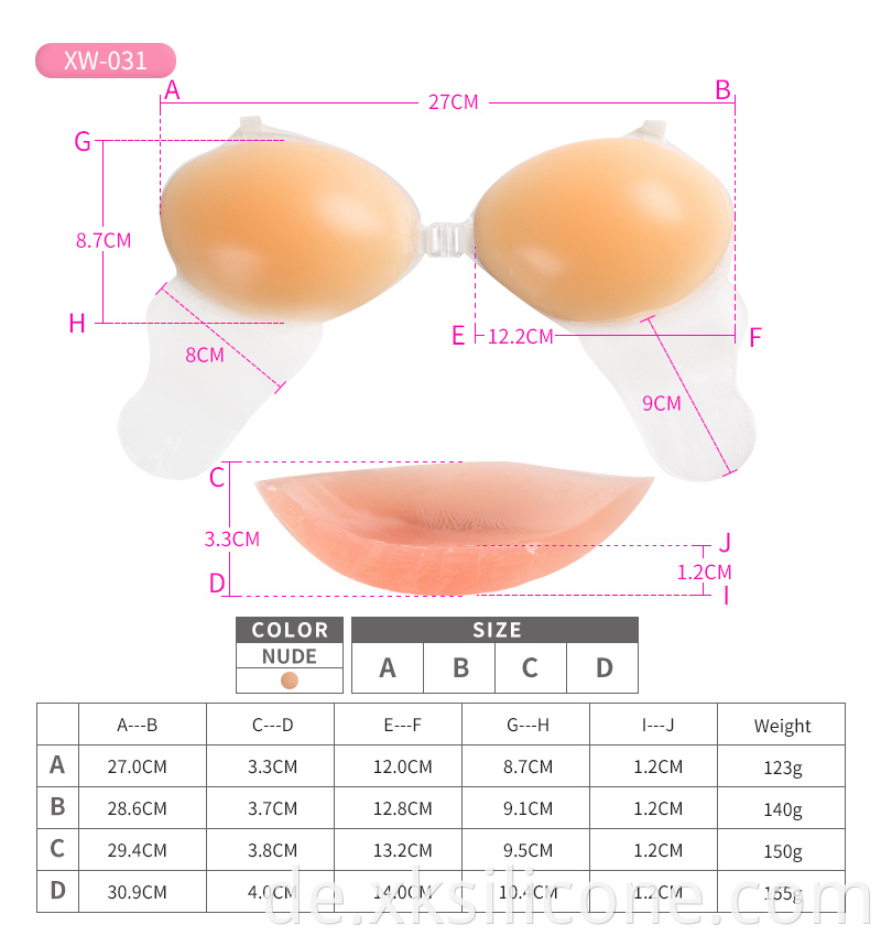 Push Up Silicone Bra